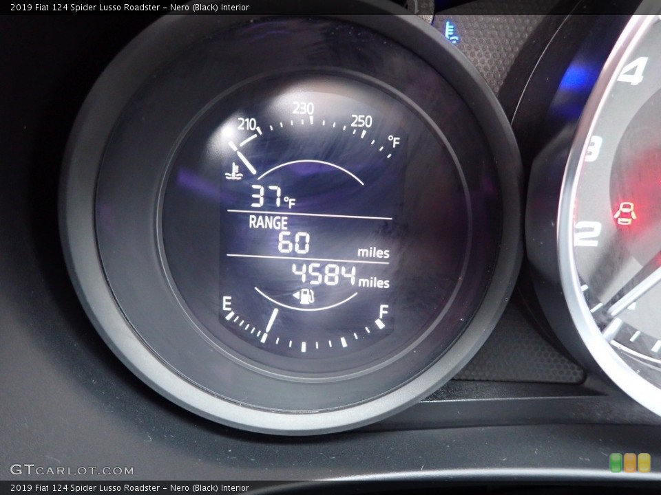 Nero (Black) Interior Gauges for the 2019 Fiat 124 Spider Lusso Roadster #145538959