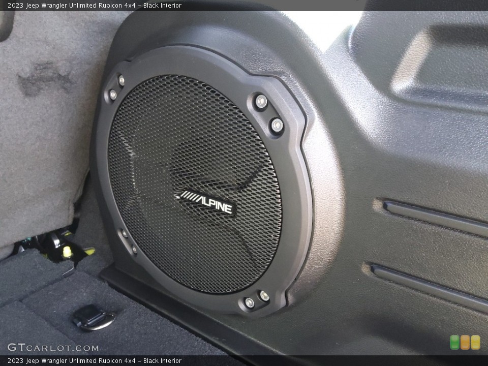 Black Interior Audio System for the 2023 Jeep Wrangler Unlimited Rubicon 4x4 #145539097