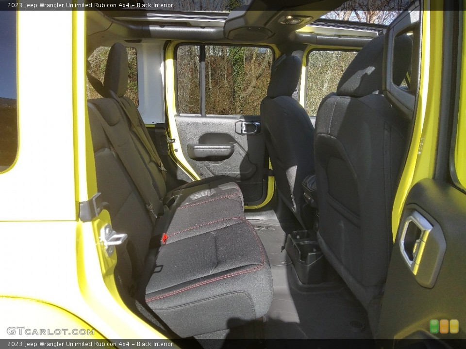Black Interior Rear Seat for the 2023 Jeep Wrangler Unlimited Rubicon 4x4 #145539124