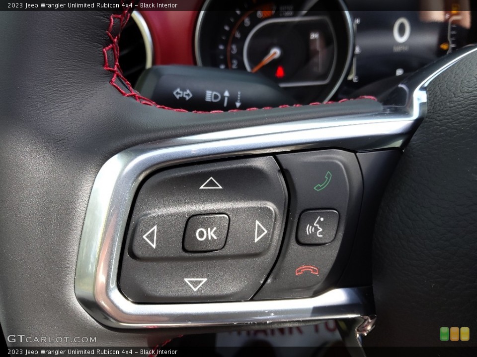 Black Interior Steering Wheel for the 2023 Jeep Wrangler Unlimited Rubicon 4x4 #145539208