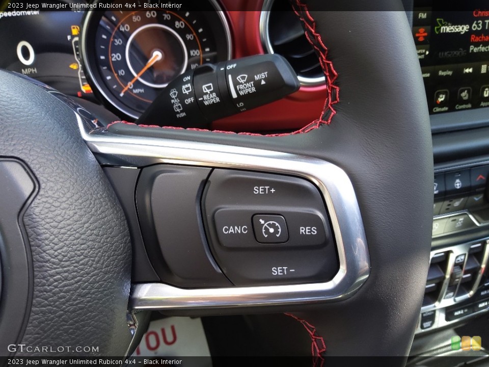 Black Interior Steering Wheel for the 2023 Jeep Wrangler Unlimited Rubicon 4x4 #145539235