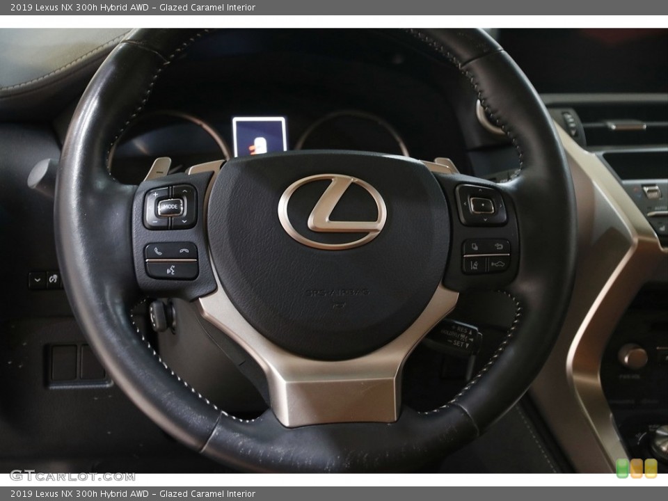 Glazed Caramel Interior Steering Wheel for the 2019 Lexus NX 300h Hybrid AWD #145540117