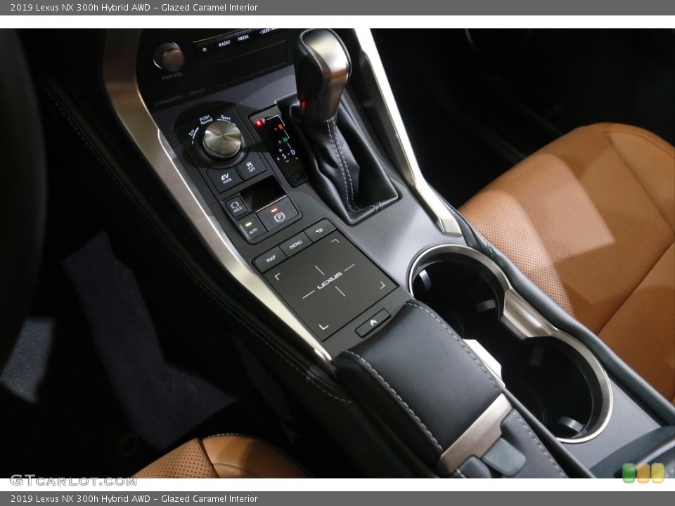 Glazed Caramel Interior Transmission for the 2019 Lexus NX 300h Hybrid AWD #145540288