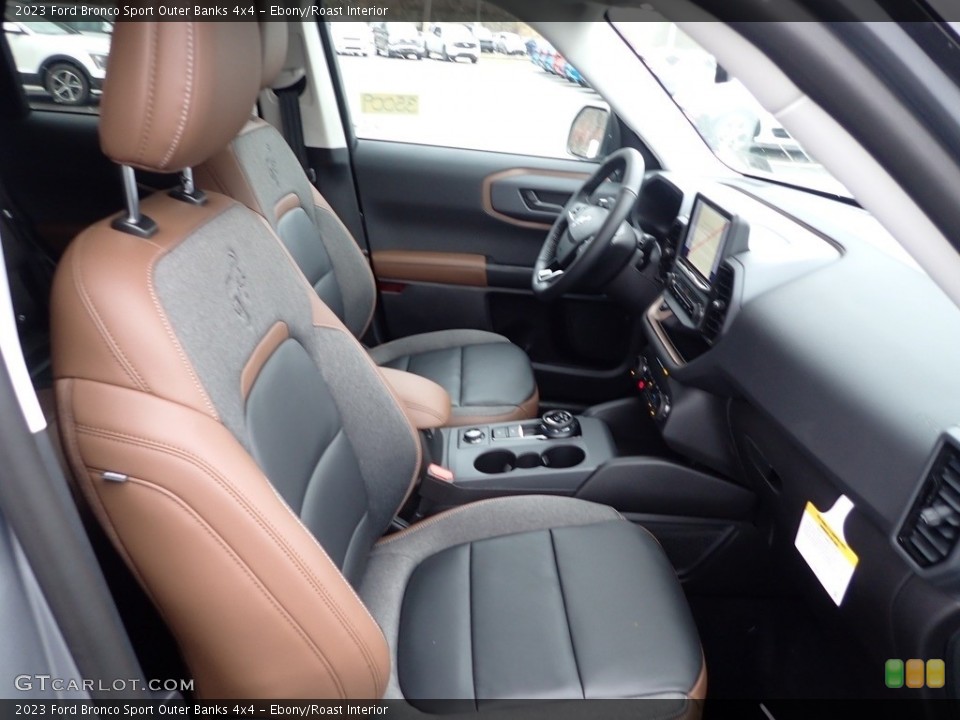 Ebony/Roast Interior Front Seat for the 2023 Ford Bronco Sport Outer Banks 4x4 #145540378