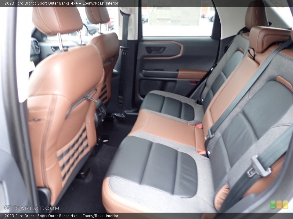 Ebony/Roast Interior Rear Seat for the 2023 Ford Bronco Sport Outer Banks 4x4 #145540402