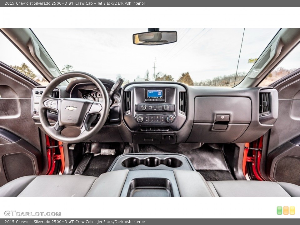Jet Black/Dark Ash Interior Dashboard for the 2015 Chevrolet Silverado 2500HD WT Crew Cab #145540750