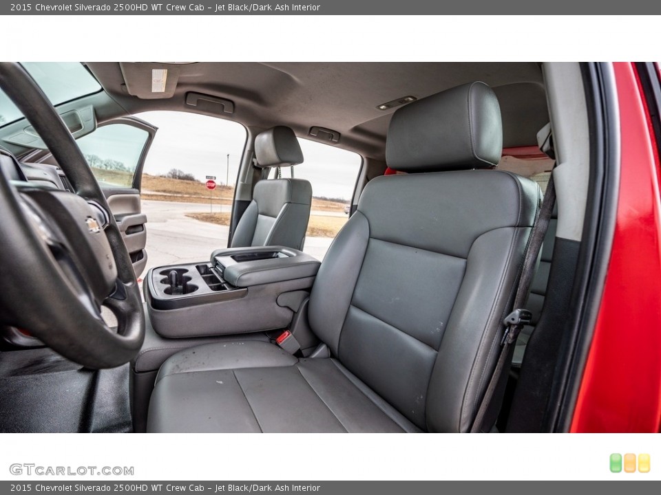 Jet Black/Dark Ash Interior Front Seat for the 2015 Chevrolet Silverado 2500HD WT Crew Cab #145540795