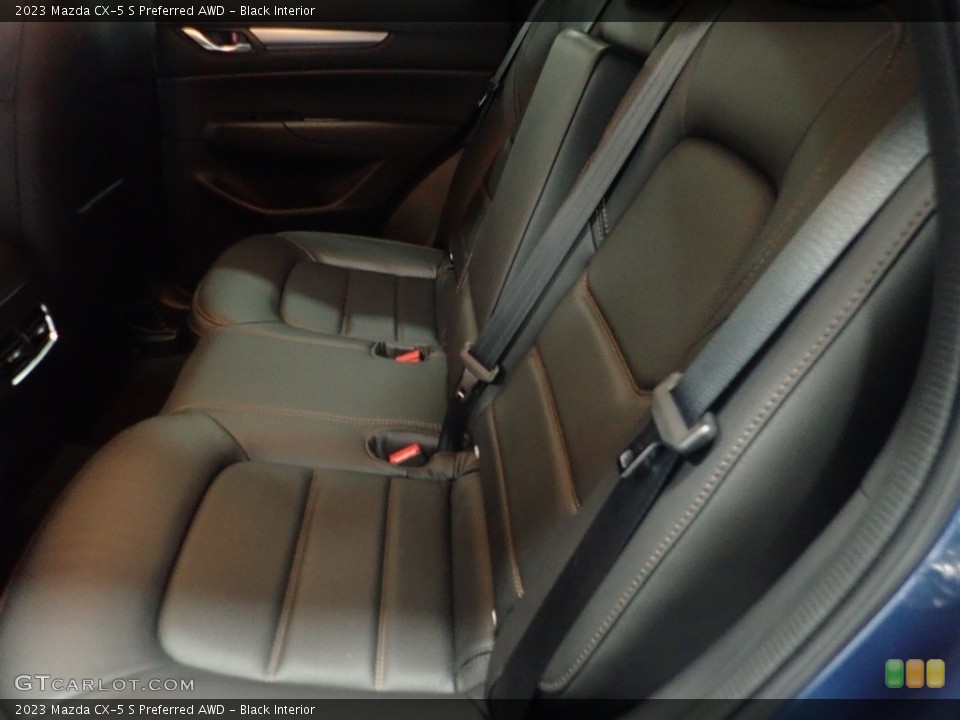 Black Interior Rear Seat for the 2023 Mazda CX-5 S Preferred AWD #145541362