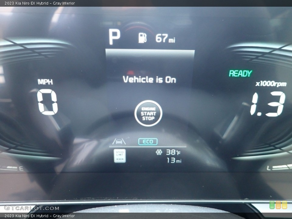 Gray Interior Gauges for the 2023 Kia Niro EX Hybrid #145541440