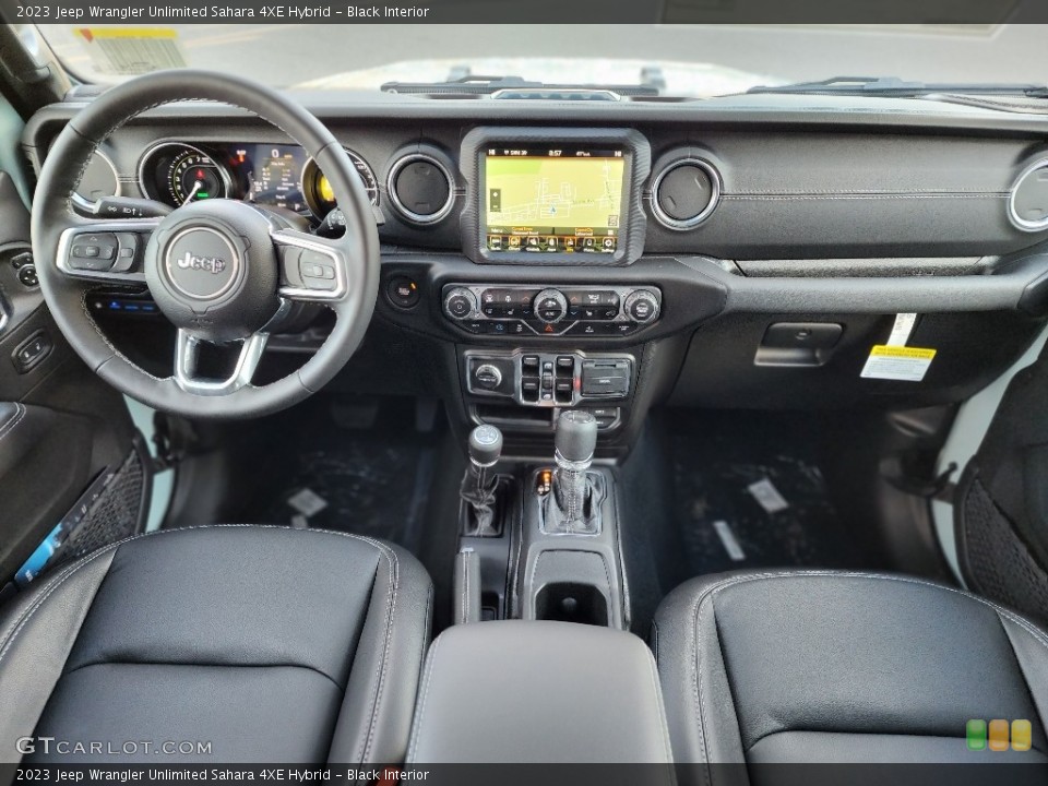 Black Interior Front Seat for the 2023 Jeep Wrangler Unlimited Sahara 4XE Hybrid #145541776
