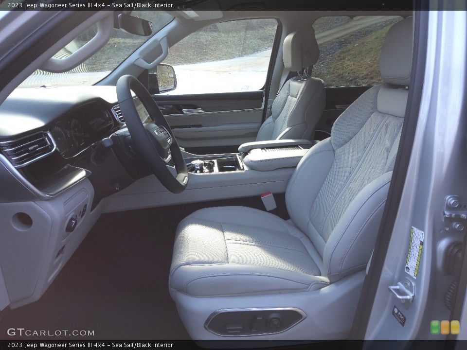 Sea Salt/Black Interior Front Seat for the 2023 Jeep Wagoneer Series III 4x4 #145542217