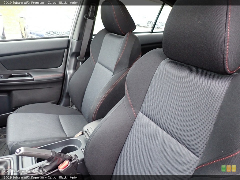 Carbon Black Interior Front Seat for the 2019 Subaru WRX Premium #145542429