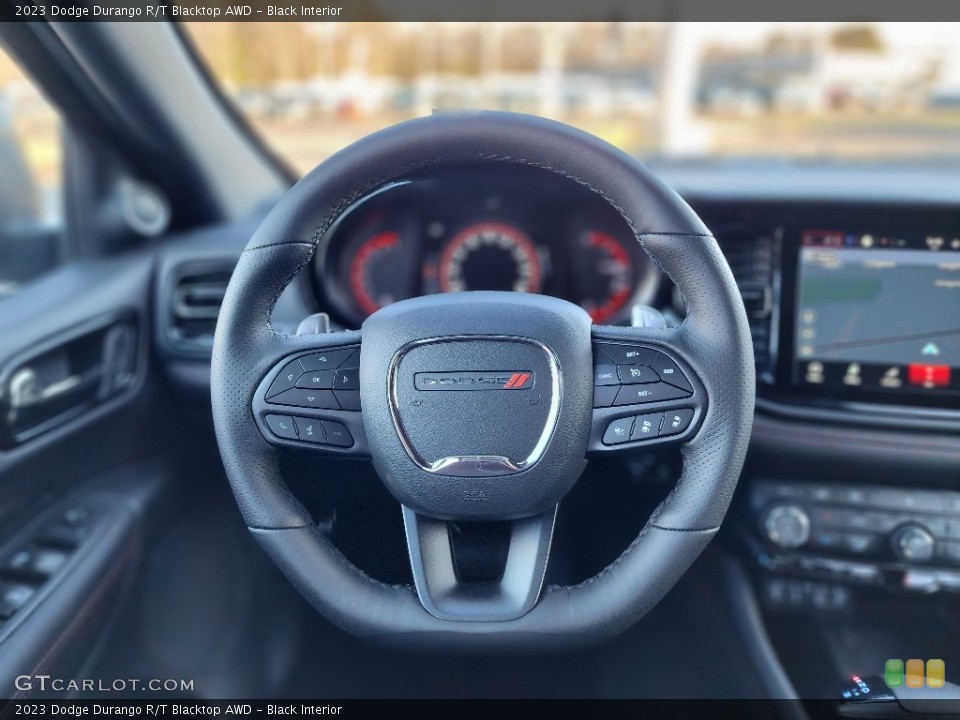 Black Interior Steering Wheel for the 2023 Dodge Durango R/T Blacktop AWD #145542481