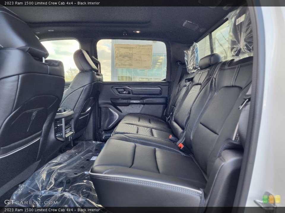 Black Interior Rear Seat for the 2023 Ram 1500 Limited Crew Cab 4x4 #145542619