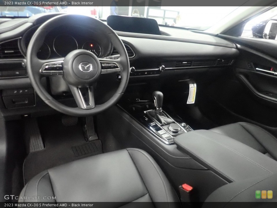 Black Interior Photo for the 2023 Mazda CX-30 S Preferred AWD #145543351