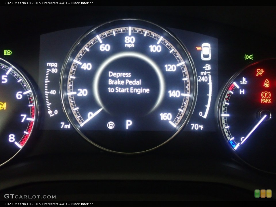 Black Interior Gauges for the 2023 Mazda CX-30 S Preferred AWD #145543420