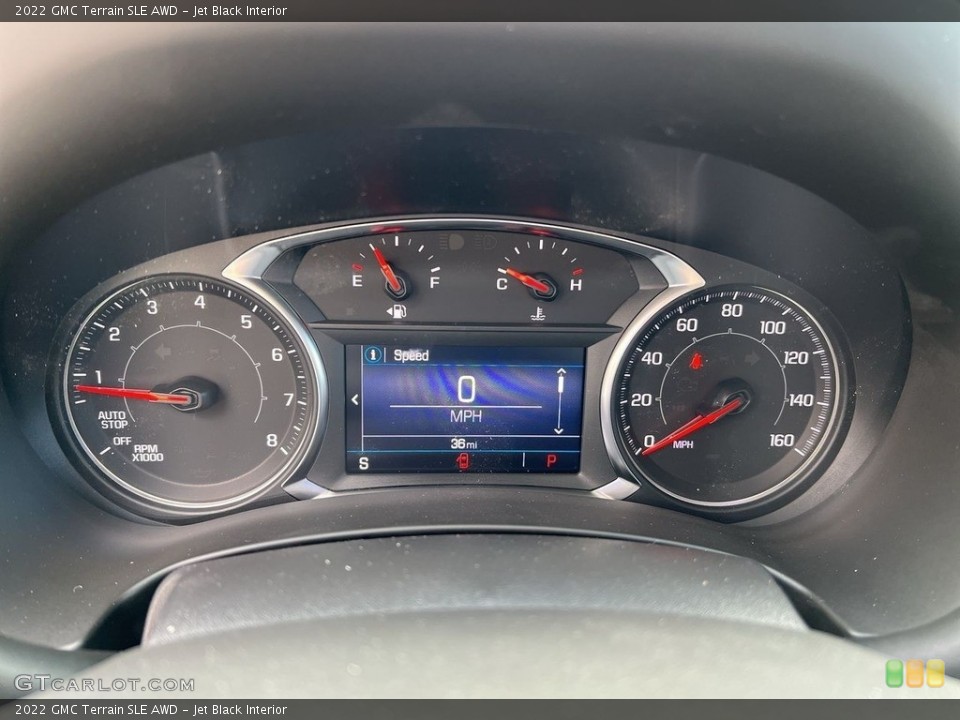Jet Black Interior Gauges for the 2022 GMC Terrain SLE AWD #145543423