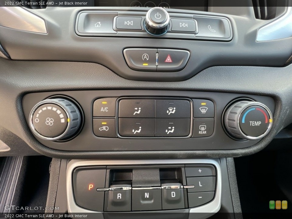 Jet Black Interior Controls for the 2022 GMC Terrain SLE AWD #145543483