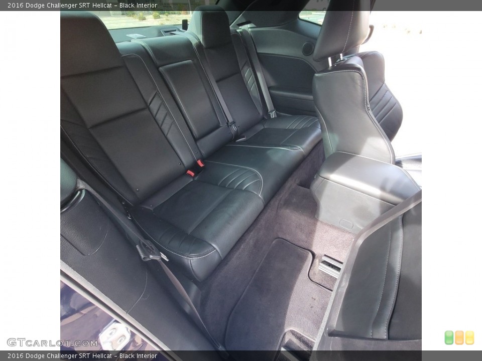 Black Interior Rear Seat for the 2016 Dodge Challenger SRT Hellcat #145543630