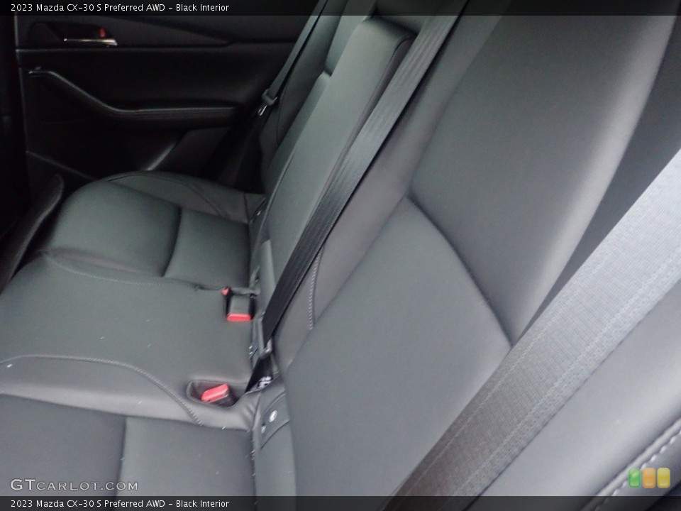 Black Interior Rear Seat for the 2023 Mazda CX-30 S Preferred AWD #145543633