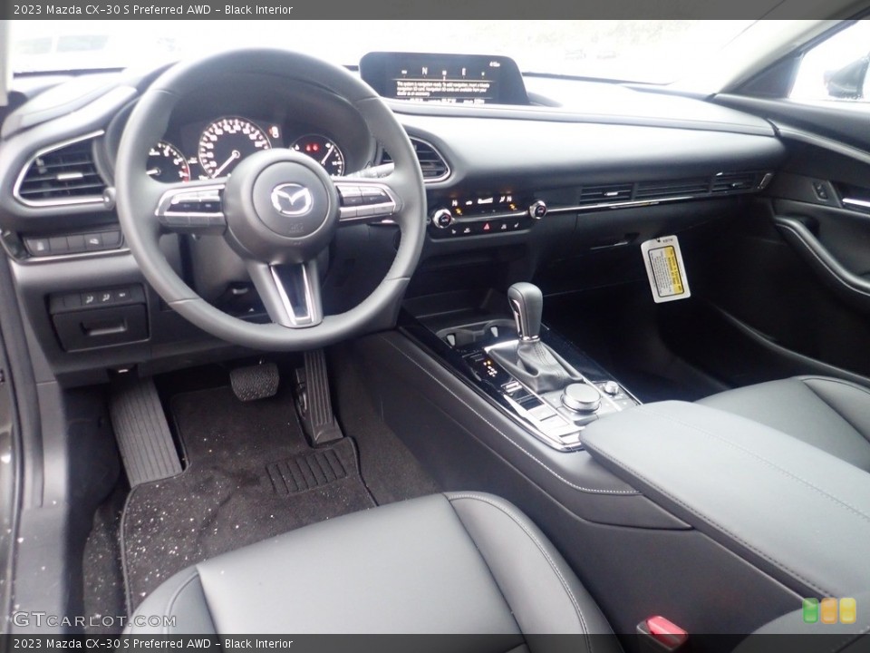 Black Interior Photo for the 2023 Mazda CX-30 S Preferred AWD #145543650