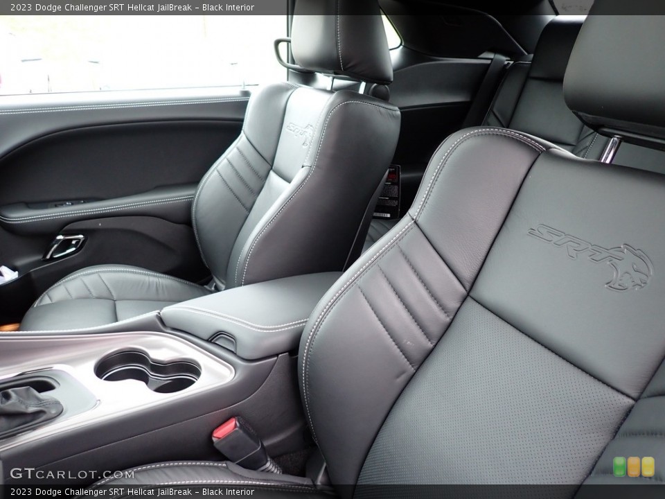 Black Interior Front Seat for the 2023 Dodge Challenger SRT Hellcat JailBreak #145543726