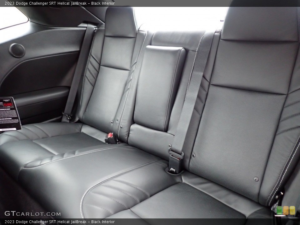 Black Interior Rear Seat for the 2023 Dodge Challenger SRT Hellcat JailBreak #145543741
