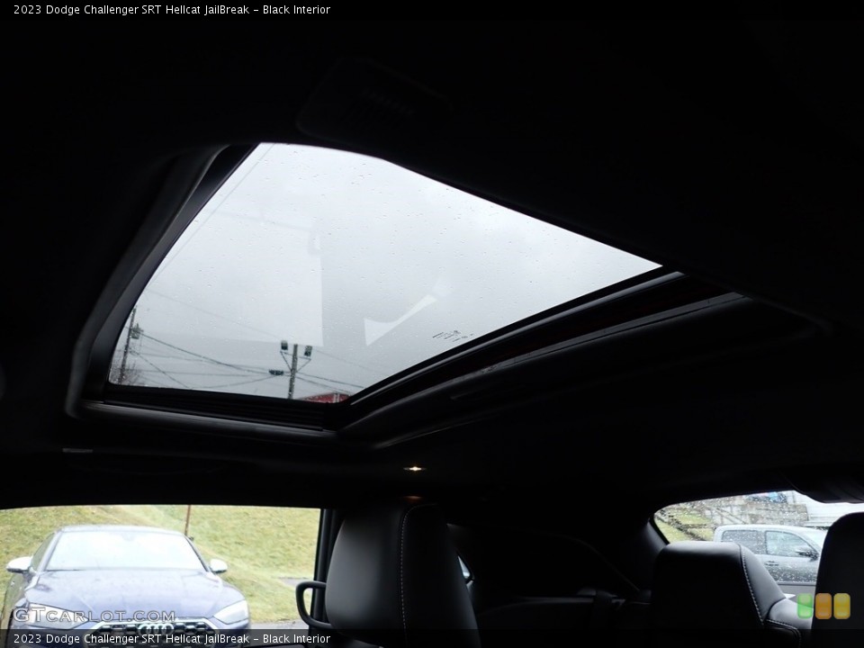 Black Interior Sunroof for the 2023 Dodge Challenger SRT Hellcat JailBreak #145543798