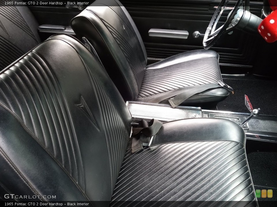 Black Interior Front Seat for the 1965 Pontiac GTO 2 Door Hardtop #145544185