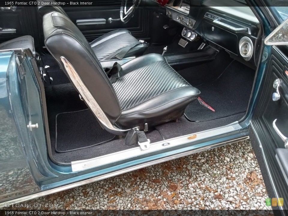 Black Interior Front Seat for the 1965 Pontiac GTO 2 Door Hardtop #145544200