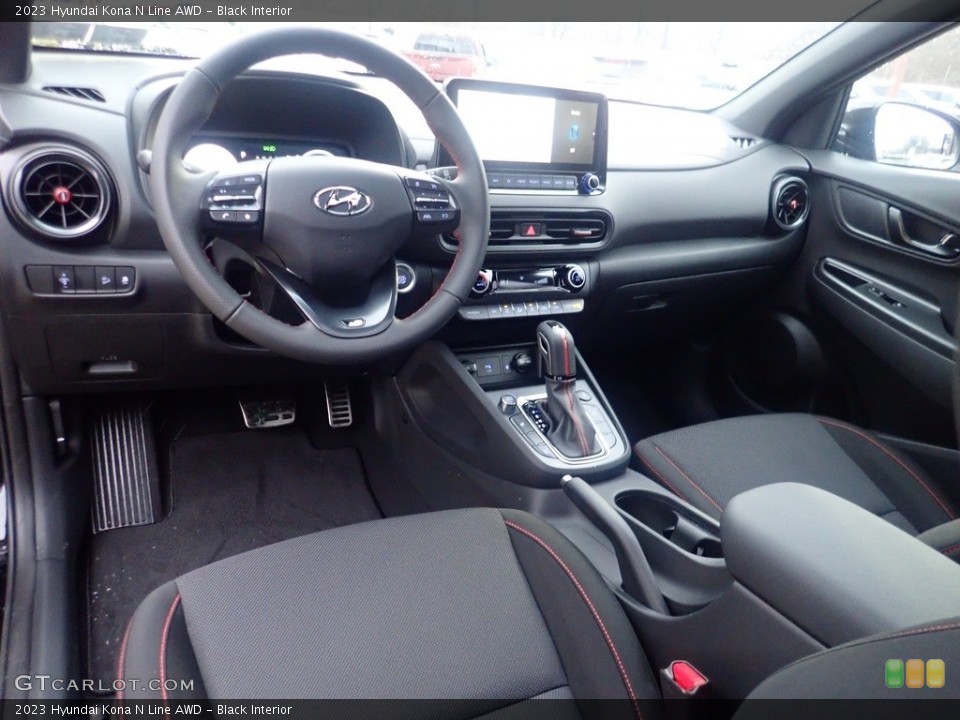 Black Interior Photo for the 2023 Hyundai Kona N Line AWD #145544473