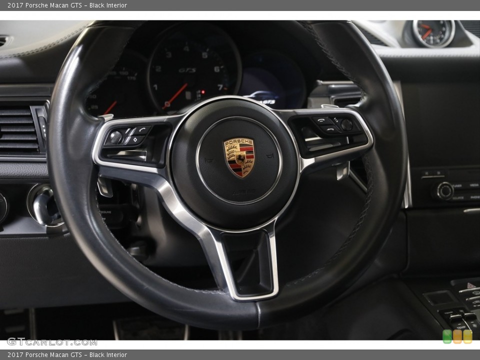 Black Interior Steering Wheel for the 2017 Porsche Macan GTS #145545085