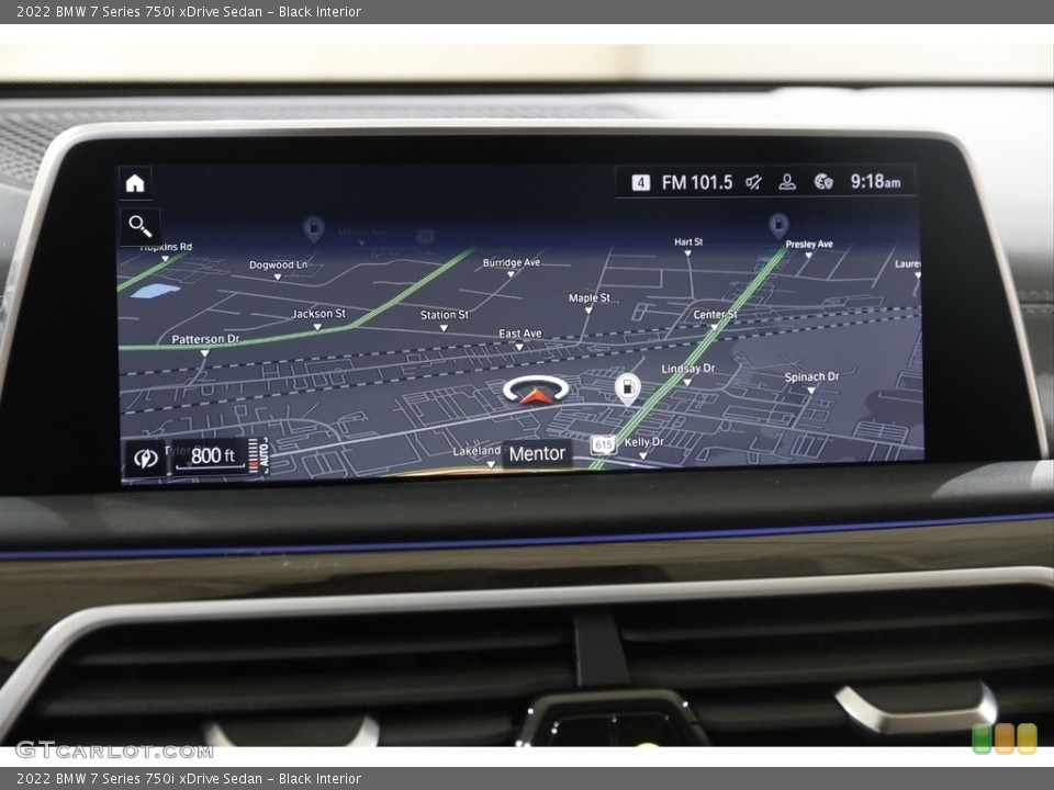 Black Interior Navigation for the 2022 BMW 7 Series 750i xDrive Sedan #145545169