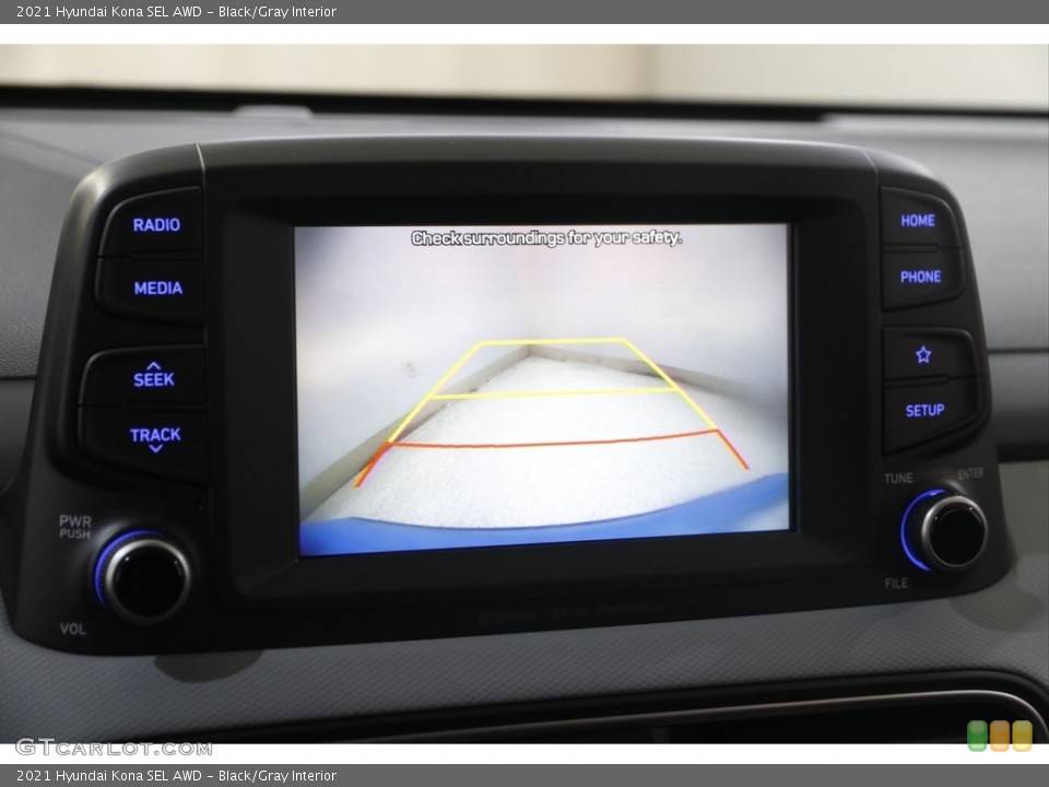 Black/Gray Interior Controls for the 2021 Hyundai Kona SEL AWD #145545250