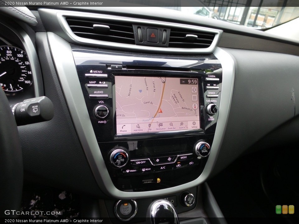 Graphite Interior Controls for the 2020 Nissan Murano Platinum AWD #145547488