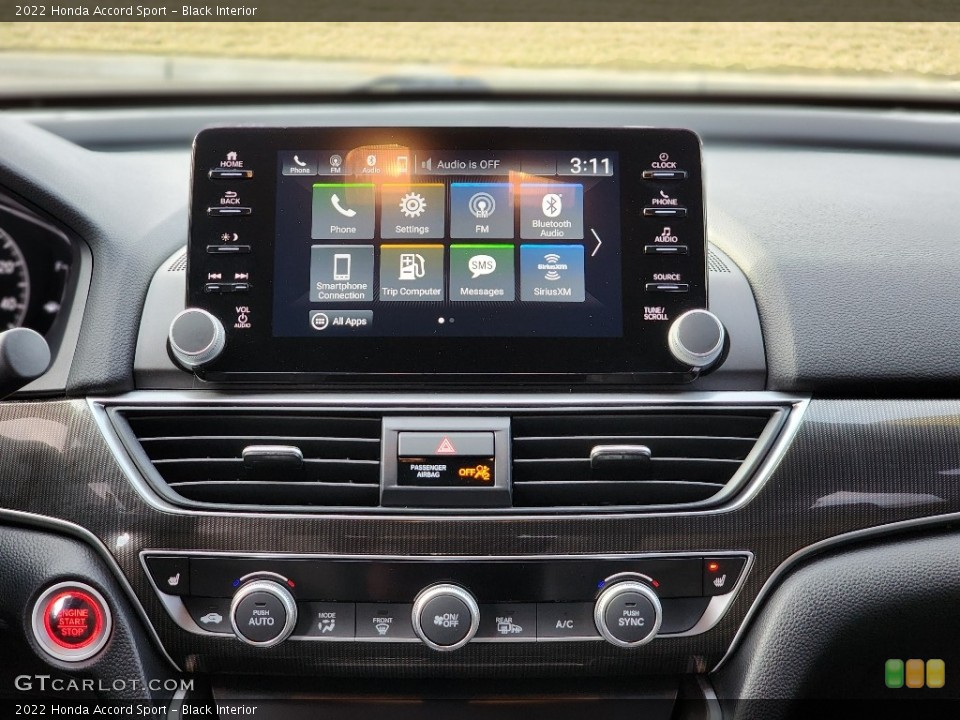 Black Interior Controls for the 2022 Honda Accord Sport #145547530