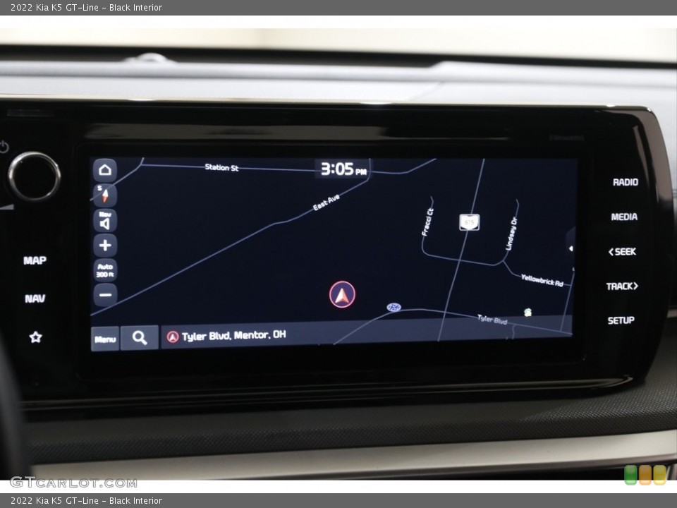 Black Interior Navigation for the 2022 Kia K5 GT-Line #145547572