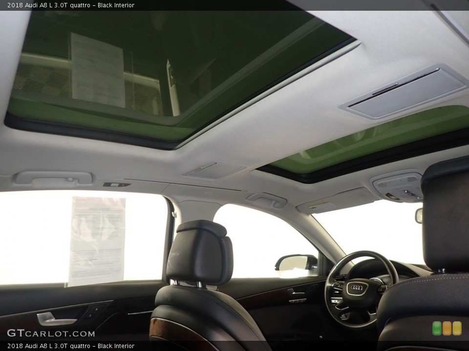 Black Interior Sunroof for the 2018 Audi A8 L 3.0T quattro #145547620