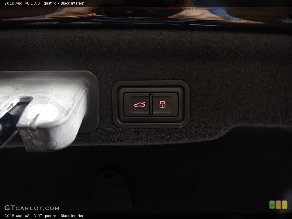 Black Interior Controls for the 2018 Audi A8 L 3.0T quattro #145547931