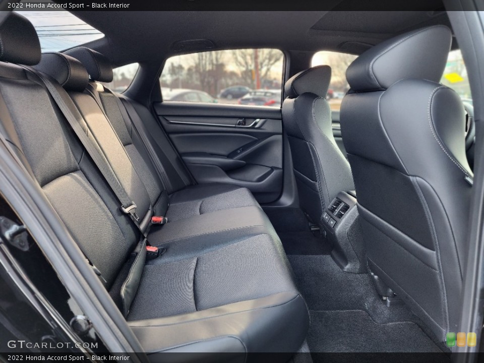 Black Interior Rear Seat for the 2022 Honda Accord Sport #145548076