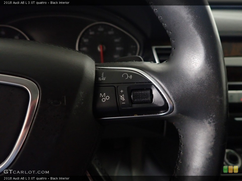 Black Interior Steering Wheel for the 2018 Audi A8 L 3.0T quattro #145548223