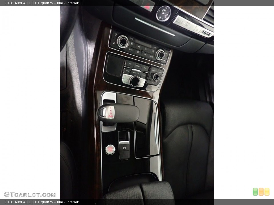 Black Interior Controls for the 2018 Audi A8 L 3.0T quattro #145548262