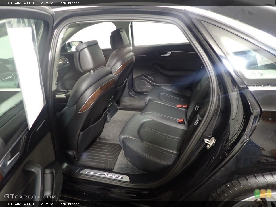 Black Interior Rear Seat for the 2018 Audi A8 L 3.0T quattro #145548325