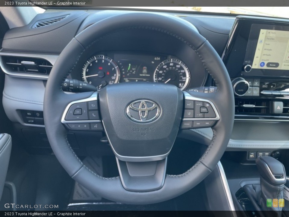 Graphite Interior Steering Wheel for the 2023 Toyota Highlander LE #145549315
