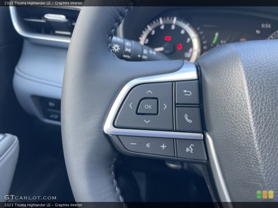 Graphite Interior Steering Wheel for the 2023 Toyota Highlander LE #145549477
