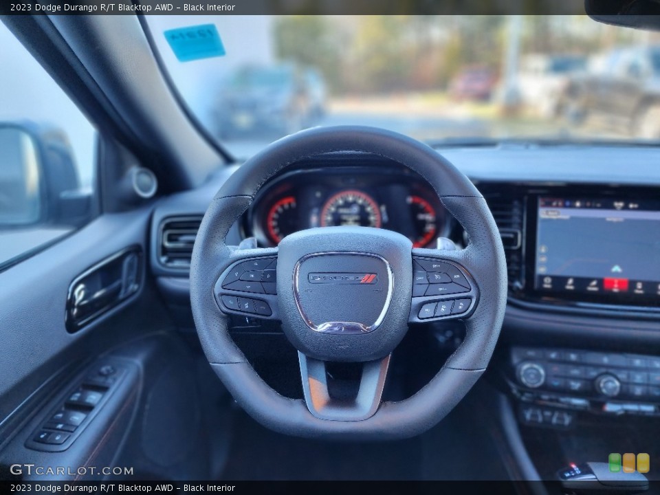 Black Interior Steering Wheel for the 2023 Dodge Durango R/T Blacktop AWD #145550416