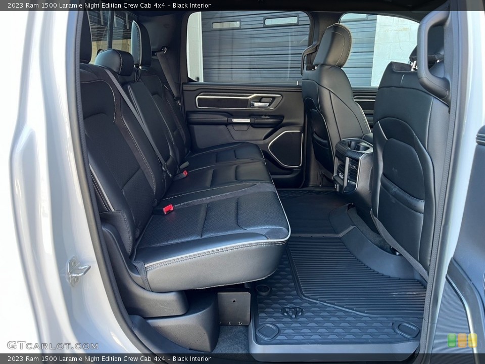 Black Interior Rear Seat for the 2023 Ram 1500 Laramie Night Edition Crew Cab 4x4 #145553383