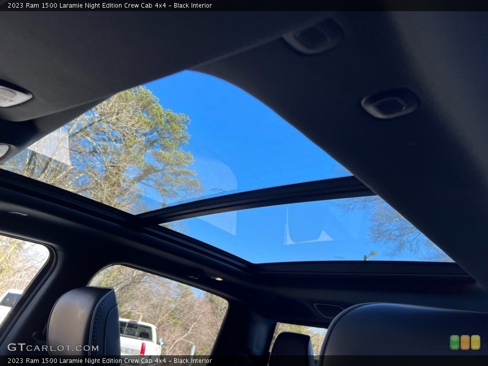 Black Interior Sunroof for the 2023 Ram 1500 Laramie Night Edition Crew Cab 4x4 #145553513