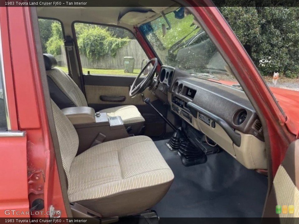 Tan Interior Front Seat for the 1983 Toyota Land Cruiser FJ60 #145553576