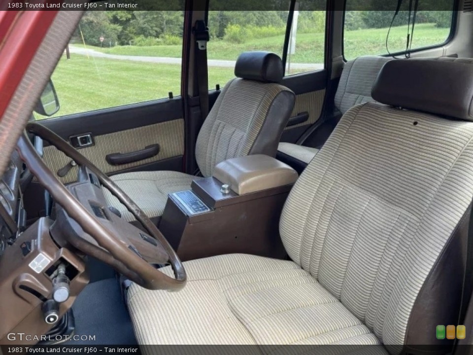 Tan Interior Front Seat for the 1983 Toyota Land Cruiser FJ60 #145553582